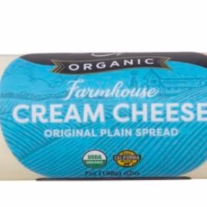 8 oz chub Organic Cream Cheese